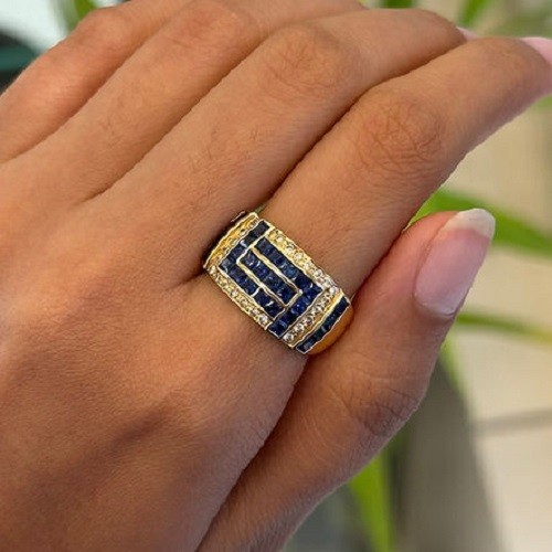 Anello uomo grappolo - a,