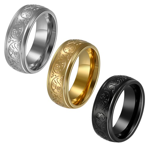Anello uomo acciaio inox oro - uomo,