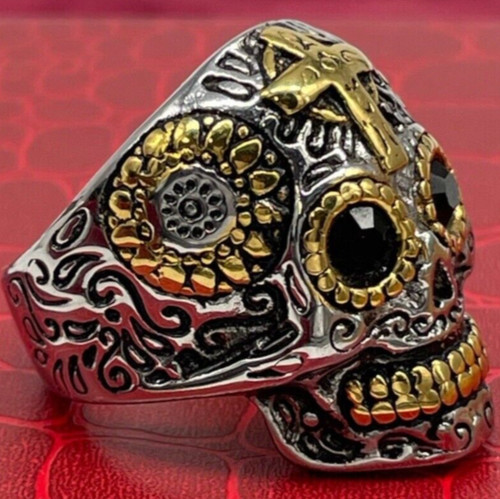 Anello uomo teschio - , croci