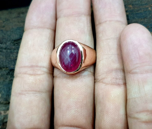 Anello uomo oro rosa - in,