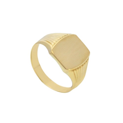 Anello oro giallo 18k uomo - oro,