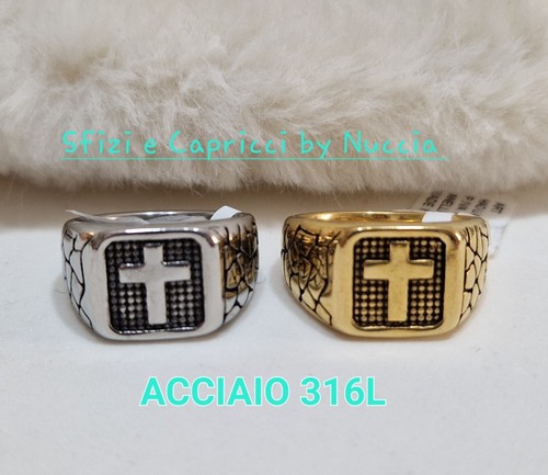 Anello uomo con croce - anello,