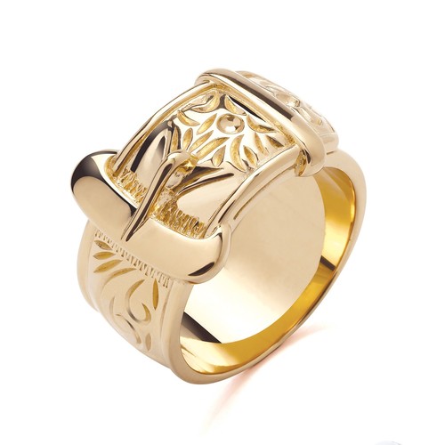 Anello grande uomo oro - oro, giallo