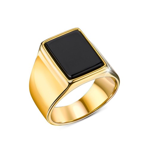 Anello uomo placcato oro - placcato,