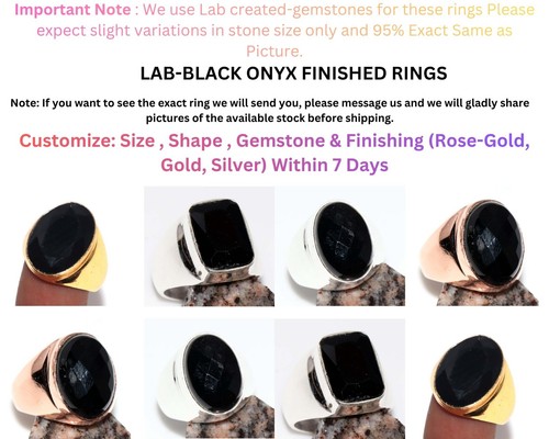 Anello uomo donna onice - e,