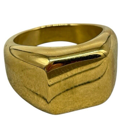 Anello dorato squadrato per - dorato,