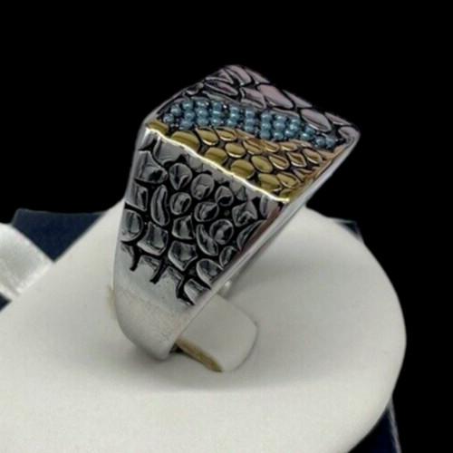 Anello uomo colore argento oro - uomo,