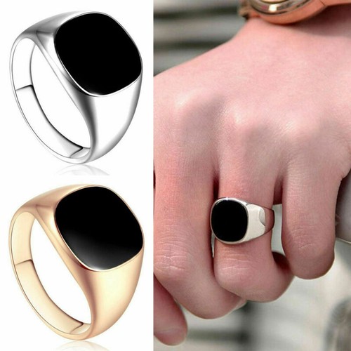 Anello uomo oro - kt, onice
