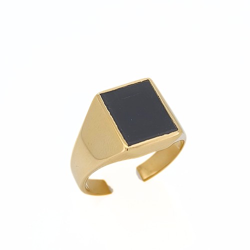 Anello uomo onice oro giallo - onice,