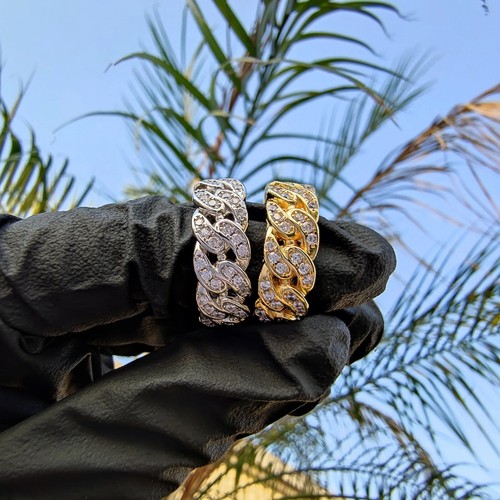 Anello uomo cubano ice out - cubano,