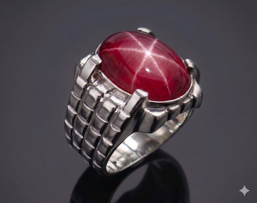 Anello uomo con zaffiro - anello,