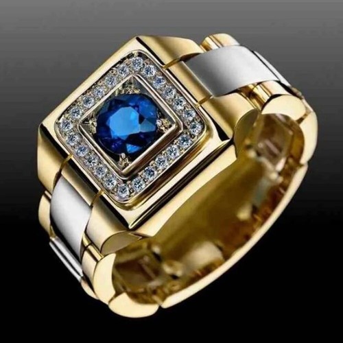 Anello uomo acciaio - uomo, oro