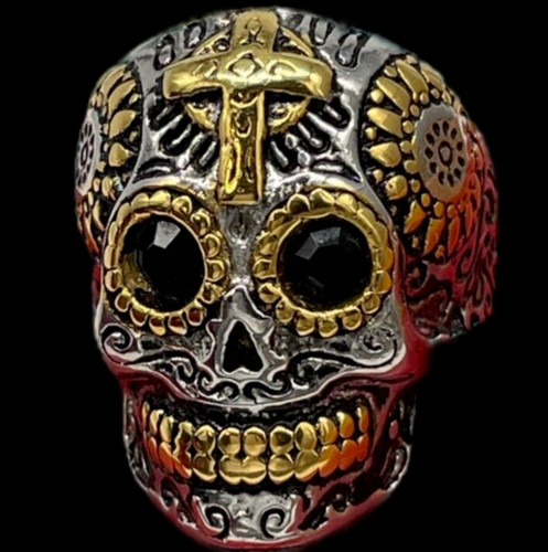 Anello uomo teschio - , croci